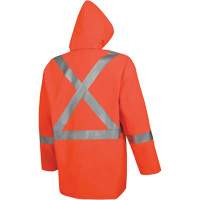 576J High-Visibility FR Rain Jacket, Small, High Visibility Orange Brunswick Fyr & Safety