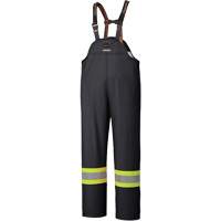 5895BK Flame-Resistant Waterproof Stretch Bib Pants, X-Small, Black Brunswick Fyr & Safety