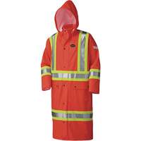 5896 Flame Resistant Waterproof Long Coat, Small, High Visibility Orange Brunswick Fyr & Safety