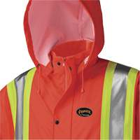5896 Flame Resistant Waterproof Long Coat, Small, High Visibility Orange Brunswick Fyr & Safety