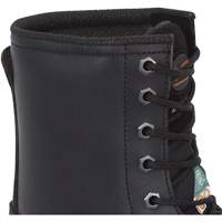 1027 Bottes de travail 8" noires, Cuir, Embout Acier, Taille 10 Brunswick Fyr & Safety