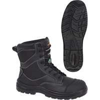1050 Bottes de s&eacute;curit&eacute; composites noires, Cuir, Taille 14, Imperm&eacute;able Brunswick Fyr & Safety