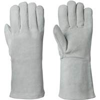 Fleece-Lined Welder's Gloves, Split Cowhide, Size Medium SHE746 | Brunswick Fyr & Safety