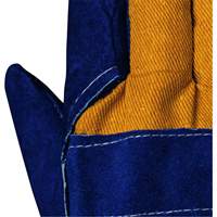 Blue Insulated Fitter's Gloves, One Size, Split Cowhide Palm, Boa Inner Lining SHE771 | Brunswick Fyr & Safety