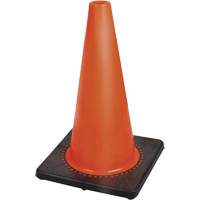 Premium Flexible Safety Cone, 18", Orange SHE781 | Brunswick Fyr & Safety
