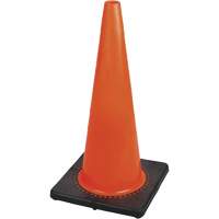 Premium Flexible Safety Cone, 28", Orange SHE783 | Brunswick Fyr & Safety