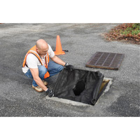 Square Ultra-Drain Guard&reg; Catch Basin Insert with Overflow Port, Oil & Sediment, 16" - 28" L x 20" - 36" W Brunswick Fyr & Safety