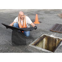Square Ultra-Drain Guard&reg; Catch Basin Insert with Overflow Port, Oil & Sediment, 16" - 28" L x 20" - 36" W Brunswick Fyr & Safety