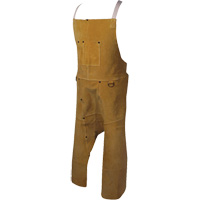 Caiman&reg; Boarhide Apron, Split-Leg Bib, 42" L, Brown Brunswick Fyr & Safety