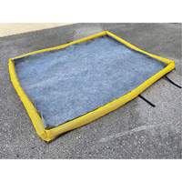 Small Ultra-Filter Pad, 0.8 US gal. Capacity, 2.5' W x 2' L x 3" H, Foam Wall Brunswick Fyr & Safety
