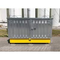 Steel Ultra-Twin IBC Hard Top, 123.4" L x 73.4" W x 66.4" H, 12250 lbs. Load Capacity Brunswick Fyr & Safety