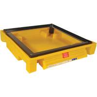 Single Drum Ultra-Safety Cabinet Bladder System&reg;, 37.8" L x 37.8" W x 6.3" H, 1500 lbs. Load Capacity Brunswick Fyr & Safety