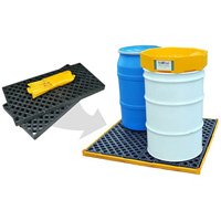 Ultra-Spill Deck flexible, &agrave; vessie, 4 barils, Capacit&eacute; de d&eacute;versement 110 gal. US, 51" x 48" x 5" Brunswick Fyr & Safety