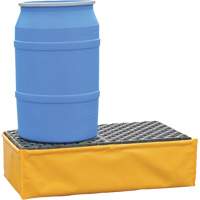 Ultra-Spill Pallet flexible, 2 barils, Capacit&eacute; de d&eacute;versement 66 gal. US, 48" x 24" x 14" Brunswick Fyr & Safety