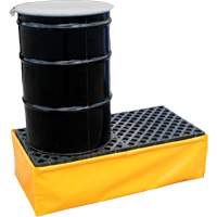 Ultra-Spill Pallet flexible, 2 barils, Capacit&eacute; de d&eacute;versement 66 gal. US, 48" x 24" x 14" Brunswick Fyr & Safety