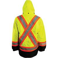 7-in-1 Jacket, Polyester, High Visibility Orange, Small SHF964 | Brunswick Fyr & Safety