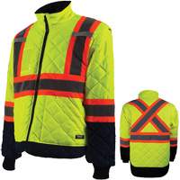 Freezer Jacket, Polyester, High Visibility Orange, Small SHF970 | Brunswick Fyr & Safety