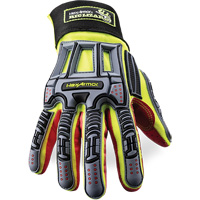 Rig Lizard&reg; 2028X Cut-Resistant Gloves, 6/X-Small, Synthetic/HPPE Palm, Elastic/Hook & Loop Cuff Brunswick Fyr & Safety