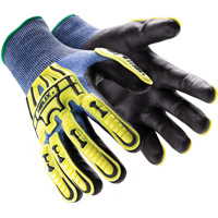 Helix&reg; 3016 Impact Gloves, 7/Small, HPPE Palm, Elastic/Knit Wrist Cuff Brunswick Fyr & Safety