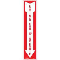 "Extincteur d'incendie" Sign, 4" x 18", Vinyl, French with Pictogram Brunswick Fyr & Safety