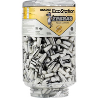 Zebras™ Disposable Earplugs Refill for EcoStation<sup>®</sup>  Earplug Dispenser, Bulk - Canister SHH489 | Brunswick Fyr & Safety