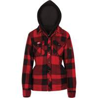 415RBW Quilted Hooded Shirt, Women's, X-Small, Multi-Colour Brunswick Fyr & Safety