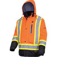 5407 Waterproof Insulated Heated Safety Jacket, Men's, Small, High-Visibility Orange Brunswick Fyr & Safety