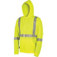 6965 Bird's-Eye Safety Hoodie, Small, High Visibility Lime-Yellow Brunswick Fyr & Safety