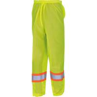 5670 Traffic Safety Pants, Polyester, 2X-Small/X-Small, High Visibility Lime-Yellow Brunswick Fyr & Safety