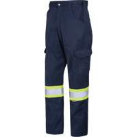 Cargo Work Pants, Poly-Cotton, 30, Navy Blue SHH756 | Brunswick Fyr & Safety
