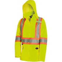 5628W Parka matelass&eacute; de s&eacute;curit&eacute; 300D The Rock, Polyester/Polyur&eacute;thane, Jaune lime haute visibilit&eacute;, T-petit Brunswick Fyr & Safety