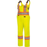 6000W Women's High-Visibility Traffic Safety Overalls, Polyester, X-Small, High Visibility Lime-Yellow Brunswick Fyr & Safety