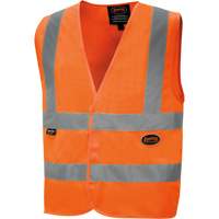 6885 High-Visibility Tricot Safety Vest, High Visibility Orange, Small, Polyester Brunswick Fyr & Safety