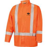 5990J Super Heavy-Duty FR/Arc Resistant Safety Rain Jacket, Small, High Visibility Orange, 11 cal/cm² Brunswick Fyr & Safety