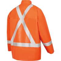 5990J Super Heavy-Duty FR/Arc Resistant Safety Rain Jacket, Small, High Visibility Orange, 11 cal/cm² Brunswick Fyr & Safety