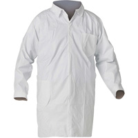 Liquid & Particle Protection Lab Coat, Medium, White SHI436 | Brunswick Fyr & Safety