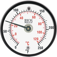 Thermomètre de surface magnétique, Sans contact, Analogique, 0-250°F (-20-120°C) SHI600 | Brunswick Fyr & Safety