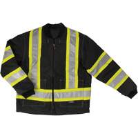 Ripstop 4-in-1 Safety Jacket, Polyester, Black, X-Small Brunswick Fyr & Safety