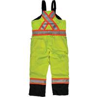 Ripstop Insulated Safety Bib Overall, Polyester, X-Small, High Visibility Lime-Yellow Brunswick Fyr & Safety
