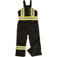 Ripstop Insulated Safety Bib Overall, Polyester, X-Small, Black SHI878 | Brunswick Fyr & Safety