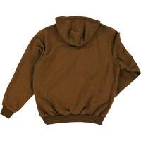 Water Repellent Fleece Pullover Hoodie, Men's, Small, Brown Brunswick Fyr & Safety