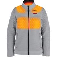 M12 Heated Axis Jacket with Battery, Women's, Small, Grey Brunswick Fyr & Safety