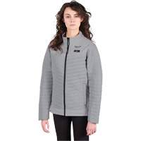 M12 Heated Axis Jacket with Battery, Women's, Small, Grey Brunswick Fyr & Safety