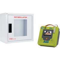 AED Plus<sup>®</sup> Defibrillator & Wall Cabinet Kit, Semi-Automatic, French, Class 4 SHJ774 | Brunswick Fyr & Safety