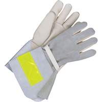 Gants de travail doubl&eacute;s avec poignet de 5", Cuir fleur de vache, Taille 10 Brunswick Fyr & Safety
