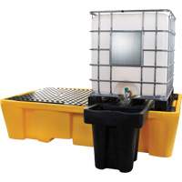 Double IBC Spill Pallet, 317 US gal. Spill Capacity, 89" x 57" x 23" Brunswick Fyr & Safety