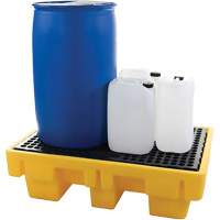 2-Drum Spill Pallet, 61 US gal. Spill Capacity, 51.5" x 36" x 15" Brunswick Fyr & Safety