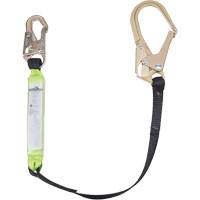 SA-6402-4 Shock Absorbing Lanyard, 4', Form Hook Center, Snap Hook Leg Ends, Polyester Brunswick Fyr & Safety