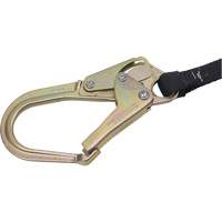 SA-6402-4 Shock Absorbing Lanyard, 4', Form Hook Center, Snap Hook Leg Ends, Polyester Brunswick Fyr & Safety