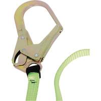 SA-54022-4 Shock Absorbing Lanyard, 4', Form Hook Center, Snap Hook Leg Ends, Polyester Brunswick Fyr & Safety